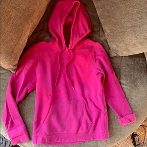 Pink under armour sweatshirt
